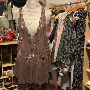 Free People Lace and knit tunic/vest #47